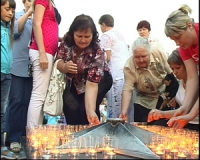 Зеленогорцы смогут зажечь свечи памяти у стелы Победы