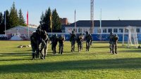 На стадионе " Труд" состоялся муниципальный этап военно-патриотической игры "Сибирский щит"